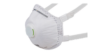 10x FFP3 Faltmaske Baumaske Atemschutz Feinstaubmaske mit Ventil für Asbest und KMF ProSafe EN 149 1VE = 10 Stk