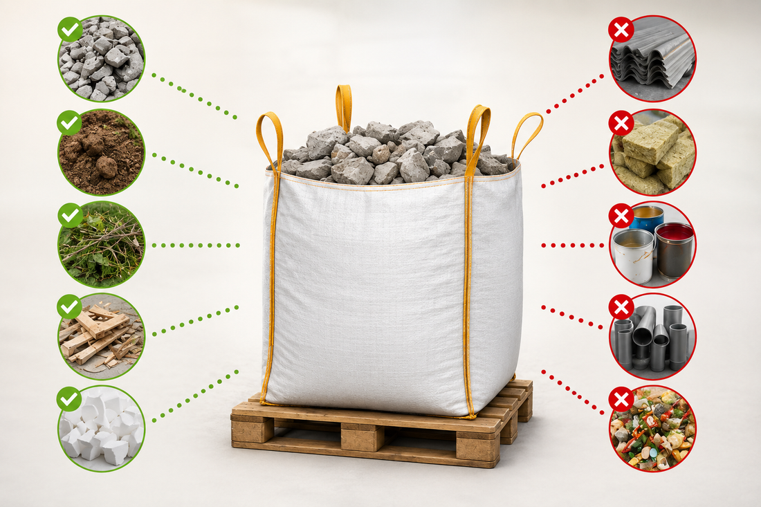 Was darf in einen Big Bag? Materialien richtig entsorgen