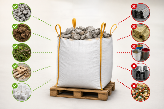 Was darf in einen Big Bag? Materialien richtig entsorgen