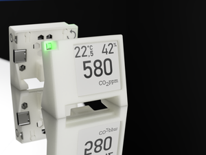 Hochpräziser tragbarer Akku CO2 Sensor Monitor WLAN mit LED-Ampel Made in Germany CO2-Messgerät Fühler Akkulaufzeit 11 Tage SmartHome open source