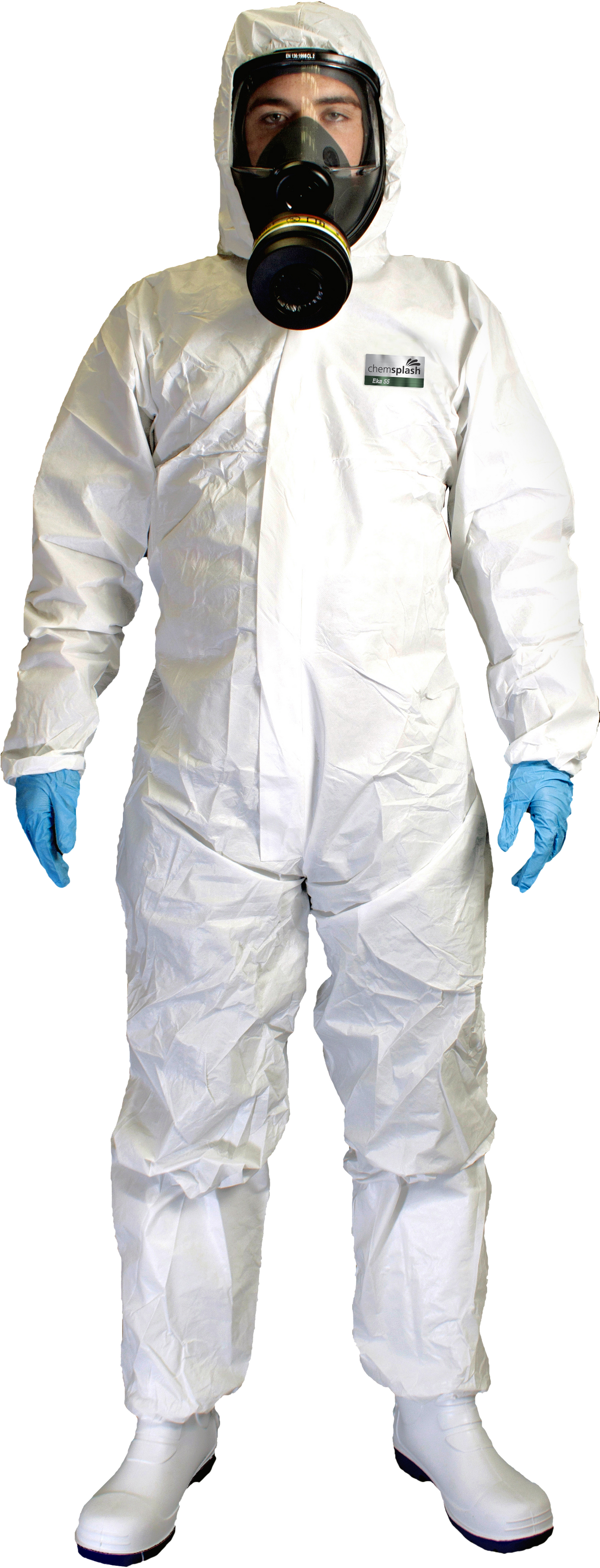 10 STÜCK Eka55 Schutzoverall CAT.III Typ 5B/6B hochwertiger laminierter Schutzanzug Asbest Mineralwolle, Reinraum-geeignet Sanierung Lackierarbeiten Chemieschutz Industrie