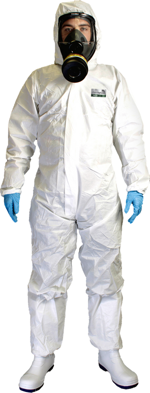 10 STÜCK Eka55 Schutzoverall CAT.III Typ 5B/6B hochwertiger laminierter Schutzanzug Asbest Mineralwolle, Reinraum-geeignet Sanierung Lackierarbeiten Chemieschutz Industrie
