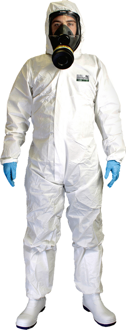1x Tuta protettiva Eka55 CAT.III Tipo 5B/6B, tuta protettiva laminata di alta qualità amianto lana minerale, adatta per camera bianca, risanamento, lavori di verniciatura, protezione chimica, industria