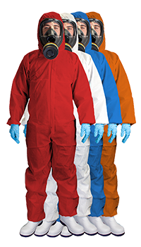 10 Stück Xtreme SMS ASBEST-Schutzoverall BLAU Cat.III Typ 5/6 Robuster Schutzanzug 50 GSM Mineralwolle- KMF- Asbest-Sanierung