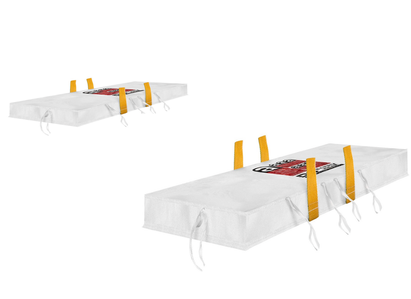 XXL Plattenbag 320x125x45cm Asbest Big Bag Well Platten Warndruck Traglast 1500 kg beschichtet mit Schürze und Deckel