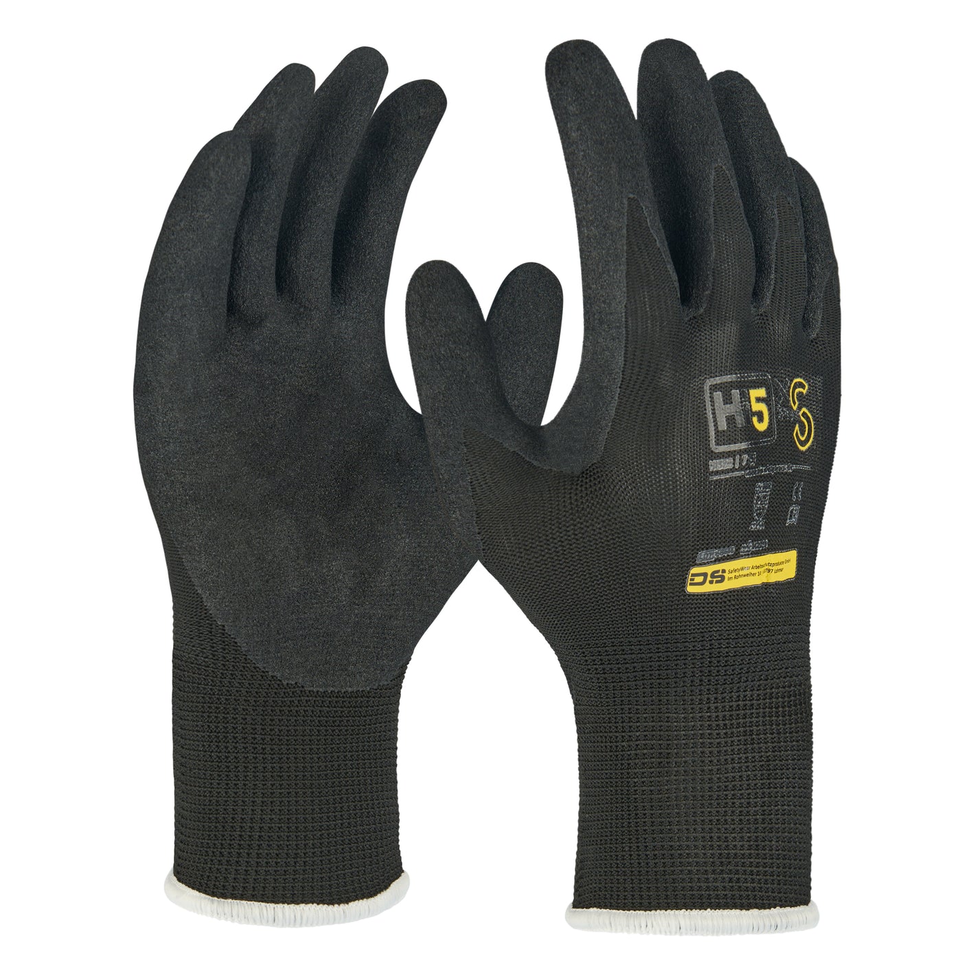 Hi5 X Super S Handschuhe 4121X schwarz raue Nitrilbeschichtung