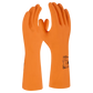 12x Paar Gummihandschuhe orange Latex Putzhandschuhe Chemiehandschuhe Typ A AKLMNPST orange flockgefüttert