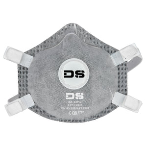 10x FFP3 Aktivkohlefilter Faltmaske Baumaske Atemschutz Feinstaubmaske mit Ventil für Asbest und KMF ProSafe EN 149 1VE = 10 Stk