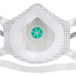 10x FFP3 Aktivkohlefilter Faltmaske Baumaske Atemschutz Feinstaubmaske mit Ventil für Asbest und KMF ProSafe EN 149 1VE = 10 Stk