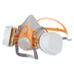 Halbmaske mit Filter Baumaske Atemschutz Feinstaubmaske mit Ventil für Asbest und KMF ProSafe EN 149