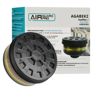 Karton 20 Stück AirGuard Pro® Gasfilter A2B2E2K2 AGABEK2