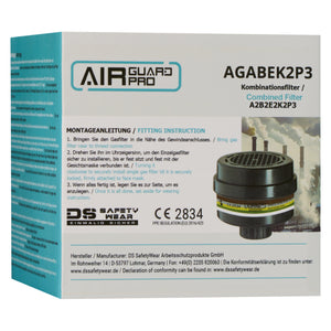 AirGuard Pro® Kombifilter A2B2E2K2 P3 R für Vollmaske AG700