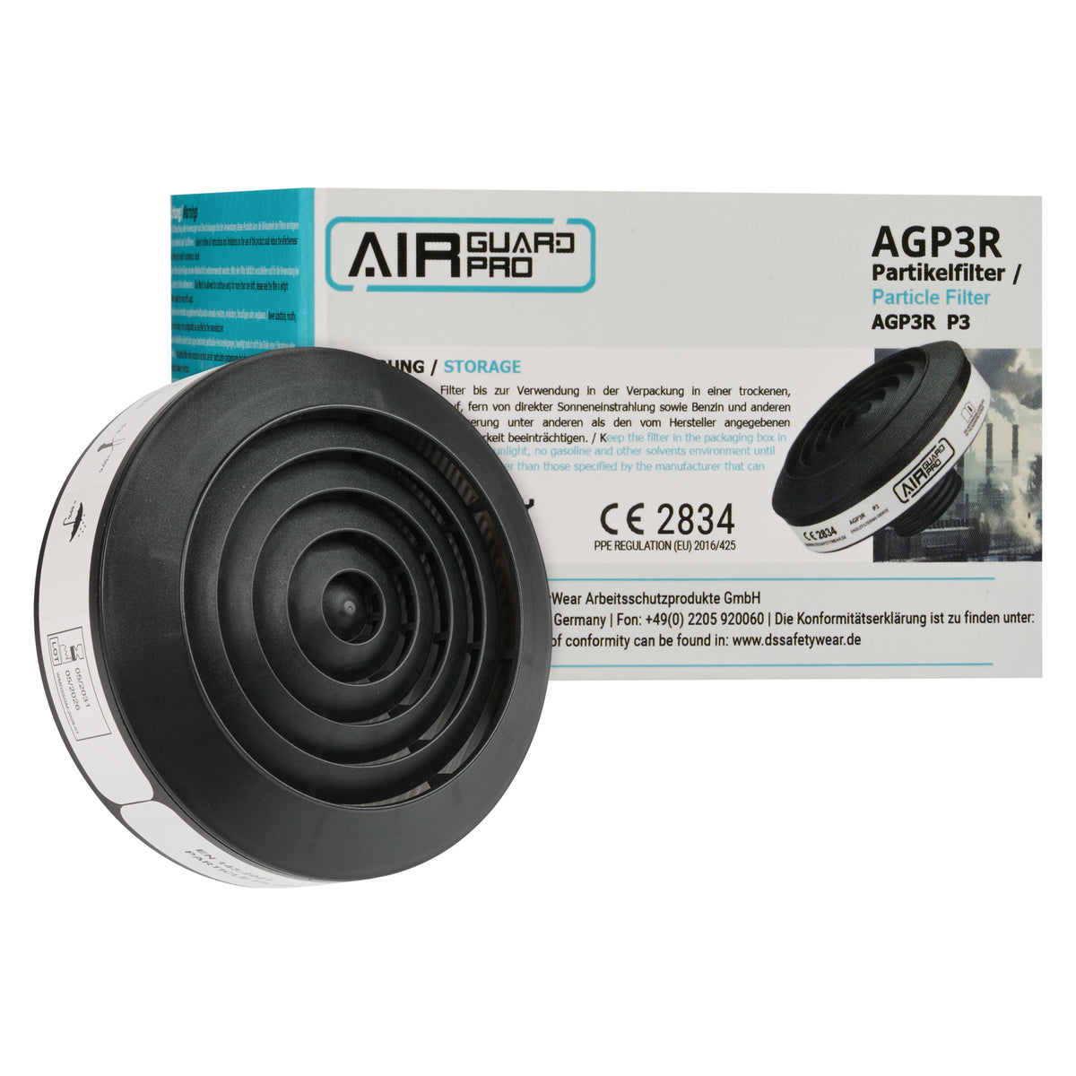 AirGuard Pro® Partikelfilter P3 R für Vollmaske AG700 – RD40-Gewinde