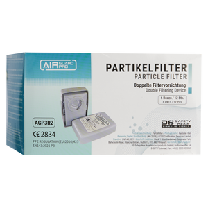 1 Paar Filter für Halbmaske und Vollmaske – AirGuard Pro® Partikelfilter AGP3R2 (Paar) – zuverlässiger Schutz bei Asbest- und KMF-Arbeiten