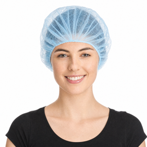Einweg Baretthaube aus PP-Vlies - blau | 54cm