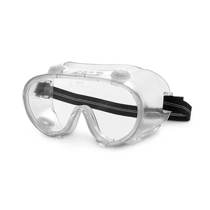 5x Schutzbrille Vollsichtschutzbrille EN 166 mit indirekte Belüftung als zuverlässiger Schutz bei Asbest- und KMF-Arbeiten