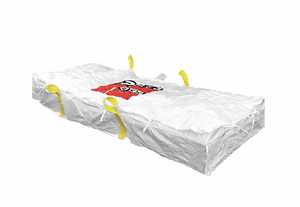 Plattenbag 260x125x30cm Asbest Big Bag Well Platten Warndruck Traglast 1500 kg beschichtet mit Schürze und Deckel