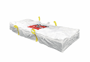 Plattenbag 260x125x30cm Asbest Warndruck Traglast 1500 kg beschichtet mit Schürze und Deckel