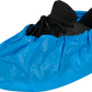 CPE-Schuhüberzieher aus starker PE-Folie blau 85my