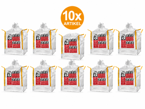 Big Bag Asbest 2,5m³ 135x135x130cm FIBC saccone con gonnella per amianto portata 1000kg rivestito