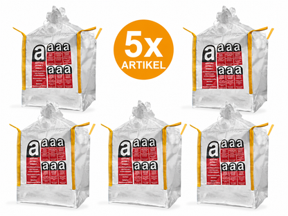 ASBEST Big Bag 90×90×110 cm 1.000 kg portata TRGS 519 Big Pack FIBC con grembiule rivestito