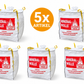 Big Bag LANA MINERALE per 90x90x110cm TRGS 521 smaltimento KMF lana isolante lana di vetro lana minerale 150kg con grembiule richiudibile