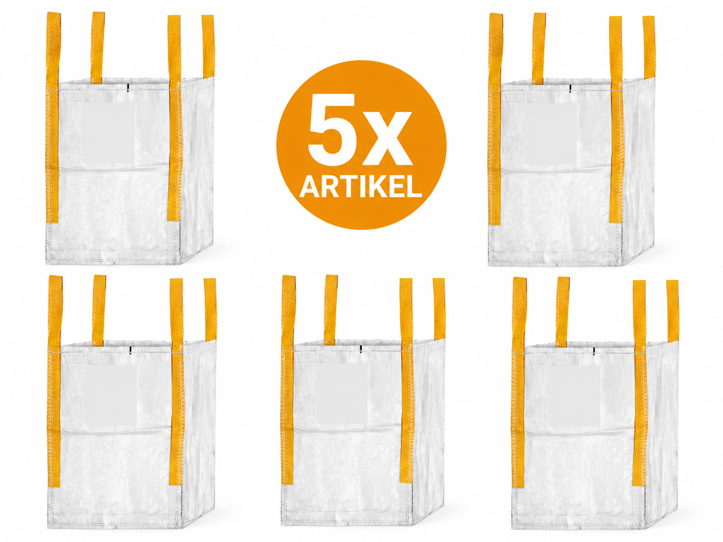 Big Bag 45x45x60cm 500kg Capacità di carico Sacchi Big Bag non rivestiti Big Pack FIBC