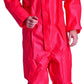 1x SMS Asbestanzug Maleranzug Schutzanzug rot CAT.III Kat.3 Typ 5+6 rot Asbest KMF Dämmwolle Maleranzug Einwegoverall ProSafe LIGHT SMS-Overalls mit Gummiband