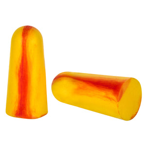 200 Paar Ohrstöpsel in Spenderbox Gehörschutz Ohrschutz Einweg Ohrstöpsel aus PU Schaumstoff einzeln abgepackt gelb/orange EarProtect