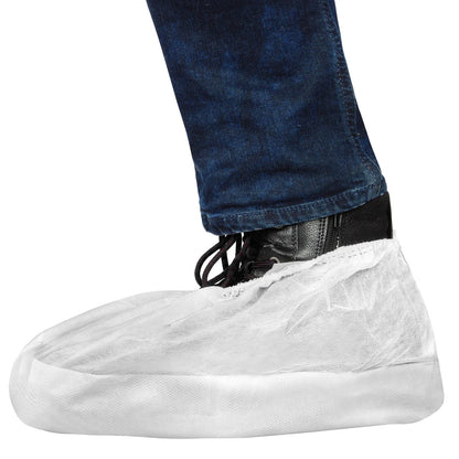 1 KARTON 300 Stück PP-Überschuhe Schuhüberzieher rutschfeste Gummi-Sohle hoch 40 g/qm rutschfeste Sohle hoch Asbest Baustelle Boden CE CAT.I weiß blau grün rot