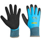 Hi5 X Super S Winterhandschuhe 3231Xblau-schwarz doppelte Latexbeschichtung inkl Daumen