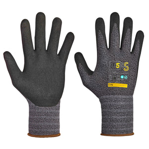 Hi5 X Super S Handschuhe 4131X schwarz raue Nitrilbeschichtung