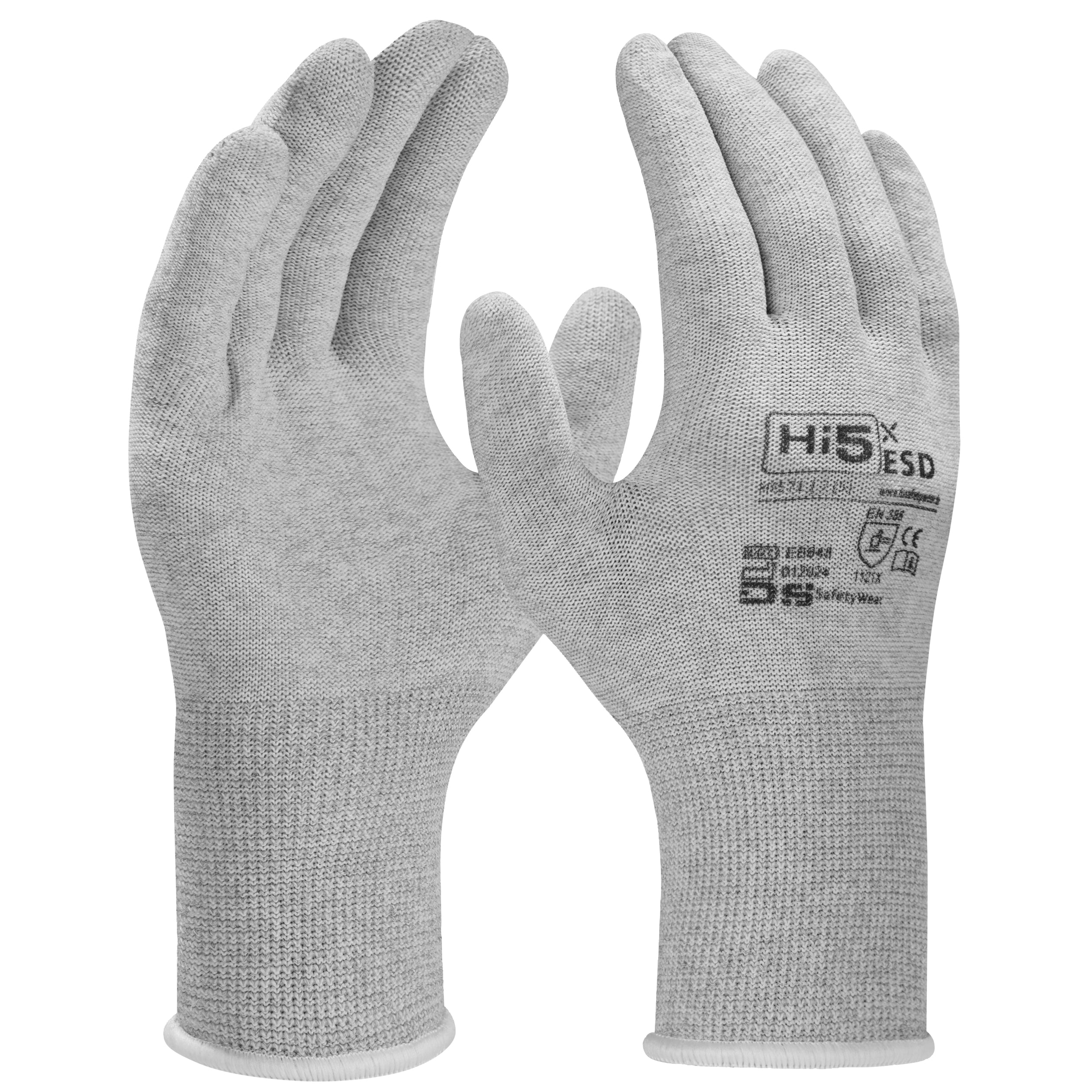 handschuhe durchstichsicher 12x Paar ESD Montagehandschuhe Arbeitshandschuhe ESD Handschuhe Hi5 X