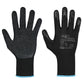 KARTON 120x Paar Arbeitshandschuhe Latex beschichtet schwarz 3141X Montagehandschuhe Polyester-Strick Gartenhandschuh