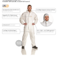 1x Tuta ProSafe®2 Blu Protezione Asbesto Tuta protettiva per risanamento amianto LVR Lavori di demolizione Tuta da pittore BLU CAT.III Tipo 5B 6B