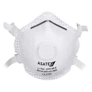 60x FFP3 Feinstaubmaske Faltmaske Baumaske Atemschutz für Asbestarbeiten mit Ventil ProSafe EN 149