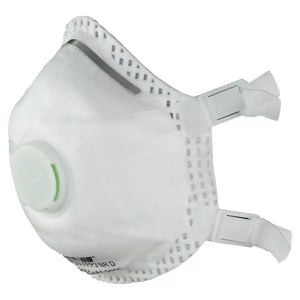 60x FFP3 Feinstaubmaske Faltmaske Baumaske Atemschutz für Asbestarbeiten mit Ventil ProSafe EN 149