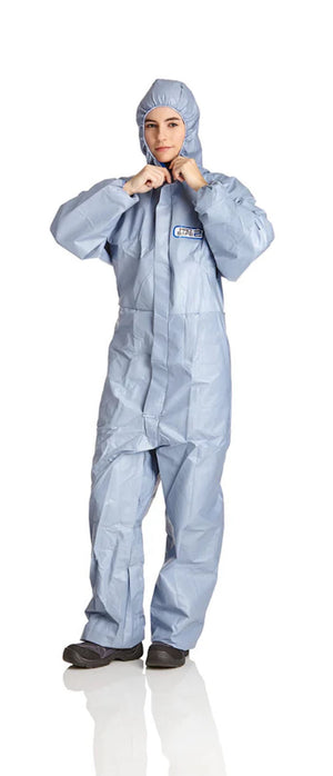 10 STÜCK ProSafe®2 Asbestanzug CAT.III Typ 5B 6B Schutzanzug Maleranzug Schutzoverall Einwegoverall Asbestsanierung KMF Dämmwolle Sanierung Blau