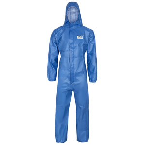 10x Asbestanzug CAT.III Typ 5B 6B Schutzanzug Maleranzug ProSafe®2 Schutzoverall Einwegoverall Asbestsanierung KMF Dämmwolle Sanierung Blau