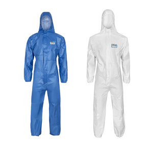 Asbestanzug CAT.III Typ 5B 6B Schutzanzug Maleranzug ProSafe®2 Schutzoverall Einwegoverall Asbestsanierung KMF Dämmwolle Sanierung Weiß