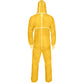 Schutzanzug Einwegoverall CAT.III Kat.3 Typ 4B ProSafe®4 Overall mit abgeklebten Nähten  Kapuze gelb CAT.III Typ 4B