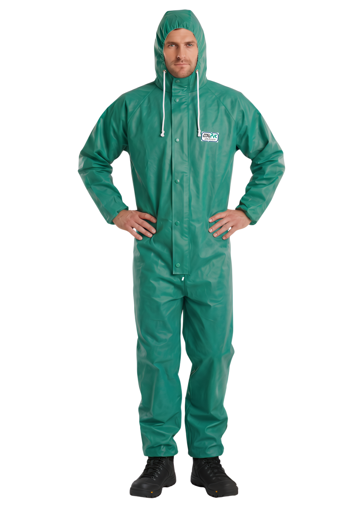ProSafe® PVC Chemikalienschutzanzug – grün | Typ 3B/4B/5B/6B