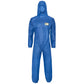 10x Schutzanzug CAT.III Kat.3 Typ 5+6 blau Asbest KMF Dämmwolle Maleranzug Einwegoverall ProSafe LIGHT SMS-Overalls mit Gummiband