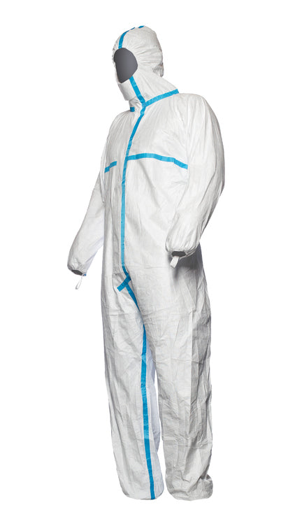 Tyvek® 600 Plus Overall mit Kapuze & abgeklebten Nähten Typ 4B/5B/6B, weiß