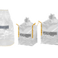 Big Bag Transportsack Gewebesack Entsorgung Dämmwolle Glaswolle Mineralwolle KMF 90x90x110cm 150kg mit Schürze verschließbar