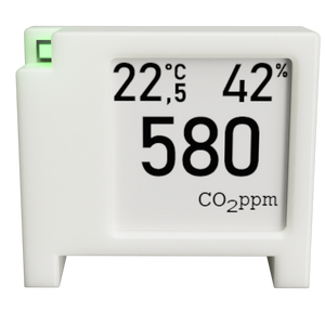CO2 Sensor Monitor mobiler Luftqualitätssensor mit E-Ink-Display, ESP32-S2 und WLAN mit LED-Ampel OpenCO₂-Sensor SmartHome open source
