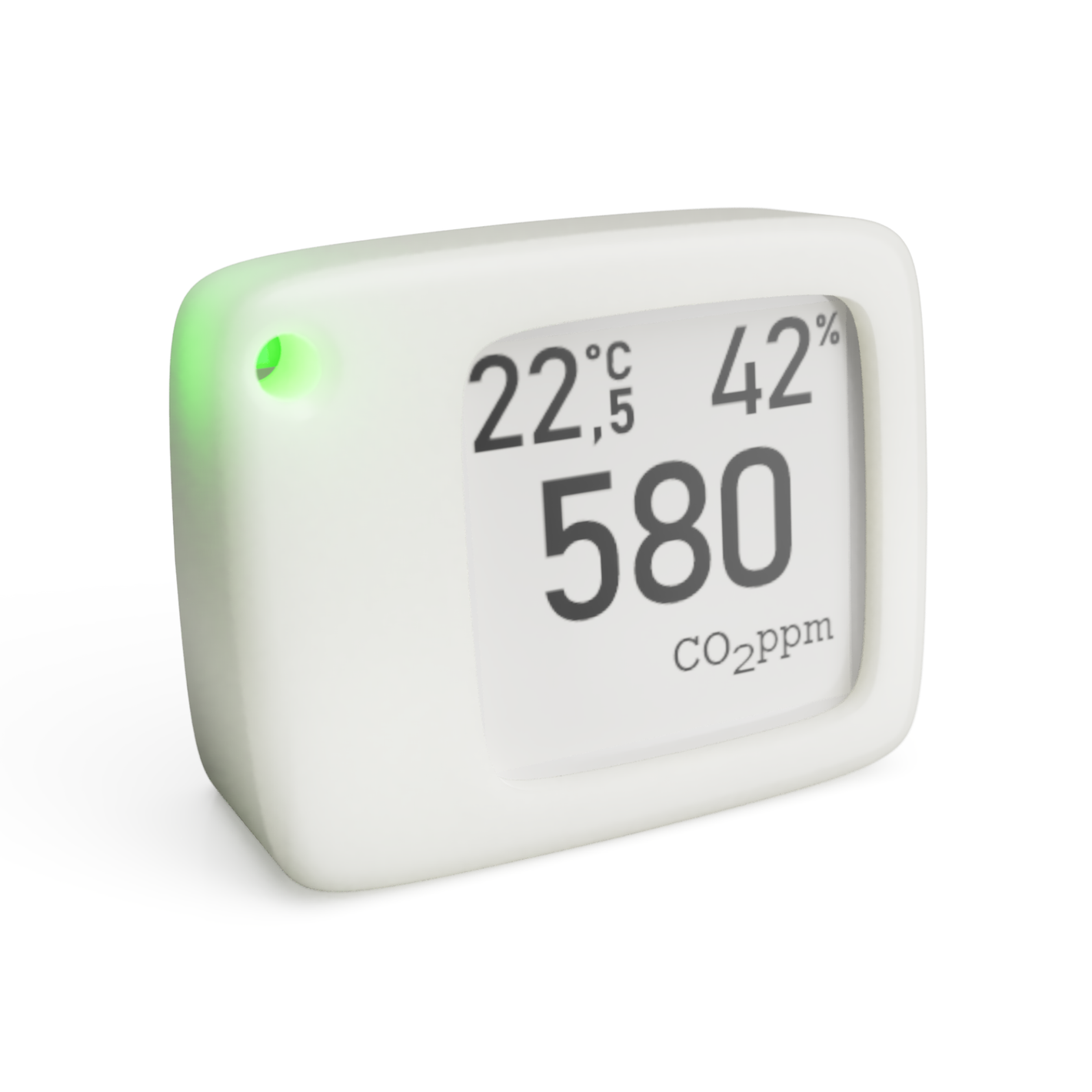 CO₂ Sensor Monitor mobiler Luftqualitätssensor mit E-Ink-Display, ESP32-S2 und WLAN mit LED-Ampel OpenCO₂-Sensor SmartHome open source