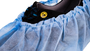 50x PP-Überschuhe ohne Gummisohle 38 × 16,5 cm CE CAT.I Asbest Überziehschuhe 40 g/qm niedrig weiß blau