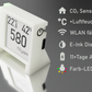 Made in Germany Co2 Sensor OpenCO2 Monitor Luftqualitätssensor CO2-Messgerät  Innenraum-Luftqualität Überwachung mit WLAN Smart Home Open source 11Tage Akku sehr präzise 50ppm